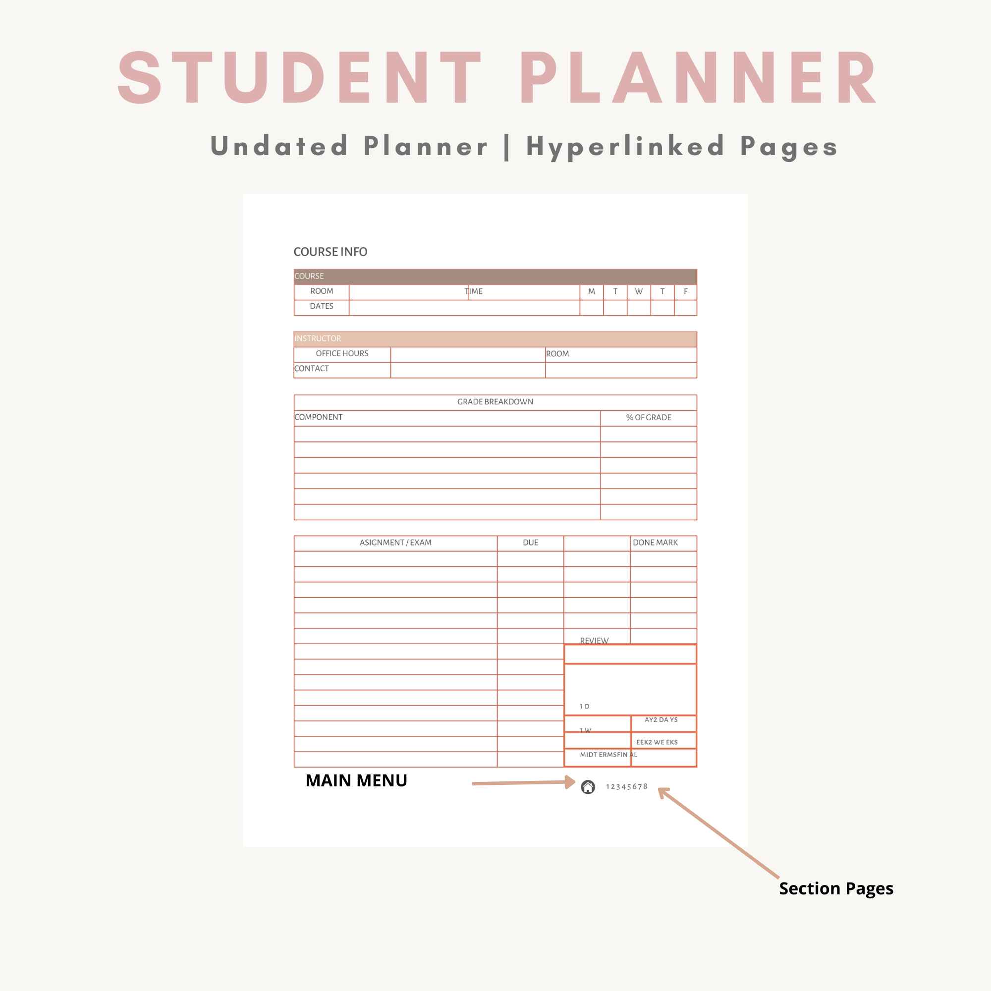 Digital Student Planner